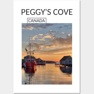 Peggy's Cove Nova Scotia Canada Village Souvenir Gift for Canadian Citizens T-shirt Apparel Mug Notebook Tote Pillow Sticker Magnet Posters and Art